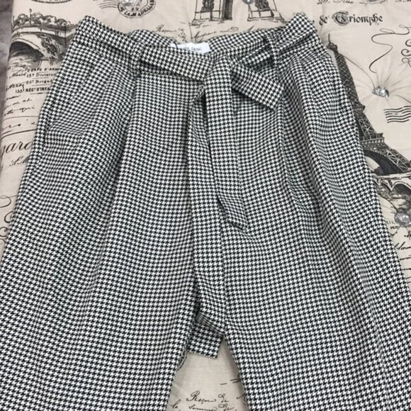 PRABAL GURUNG SIMONE Belted Houndstooth Pants - Picture 8 of 12